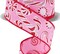 RG Ribbon: 1.5" Pink Peppermints and Candy Canes Wired Ribbon - 10 Yards - Pink, Red, White- For Christmas Bows, Wreaths, Crafts and Decorations